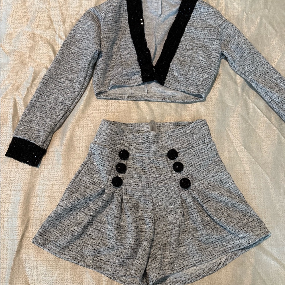 Stylish Gray Kids Bottoms Set